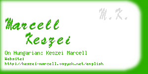 marcell keszei business card